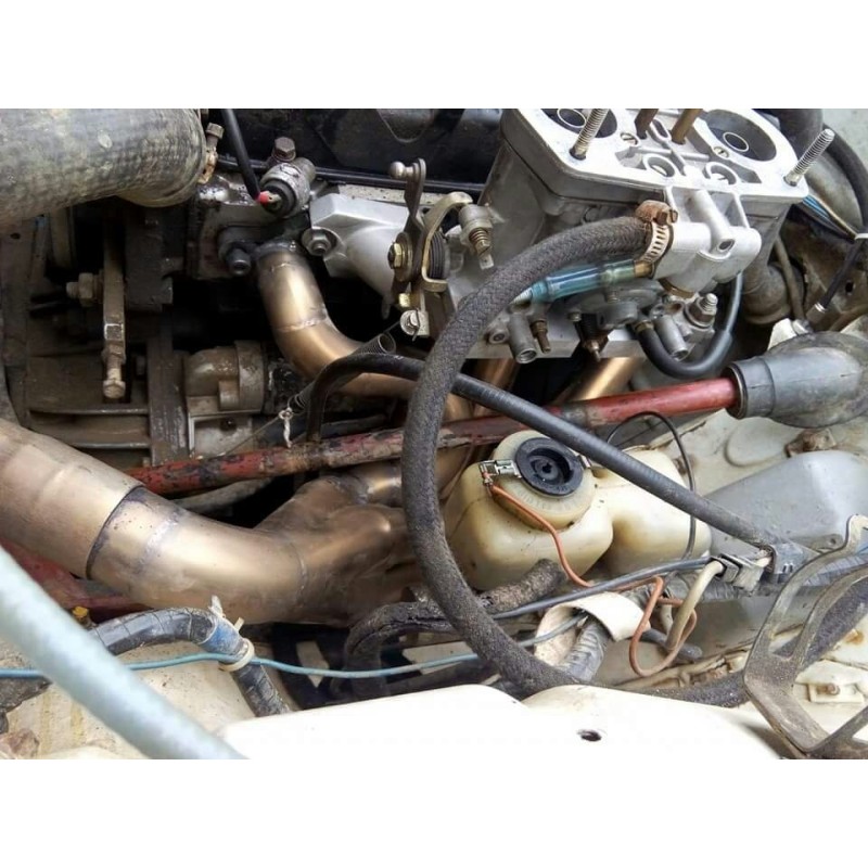 Collecteur 4 en 1 inox sur mesure pour Renault 4L